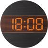 Colcolo Orologio da Parete Digitale Moderno Minimalista LED Quadrante Tondo con Banda Orizzontale Lettura Immediata E Nitida Aspetto Ordinato E Semplice, color to 1, style to 1