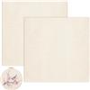 Pyralidsg 2 Pezzi Punch Needle Tessuto, 50 x 50cm Tessuto per Cucito di Cotone, Ricamo Tessutoes Morbido e Confortevole, Stoffa per Ricamo, Tufting, Progetti Fai da Te