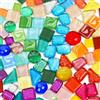 AUAUY Set Tessere per Mosaico, Tasselli in Vetro, Mosaico Vetro Misto, 240g | Ideali per Decorazioni, Fai Da Te, Decorazioni Artistiche Materiali Creativi