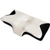 PEIHUODAN Cuscino Ortopedico Cervicale Per Chi Dorme Su Un Fianco - Cuscino Ergonomico Sagomato in Memory Foam Con Federa Lavabile Per Il Dolore Al Collo E Alle Spalle (Black)
