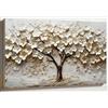 PIGPIGFLY Quadro « Albero della Vita Fiorito » su Tela - 30x40cm Quadro Decorativo Colorato, Decorazione Naturale per la Camera o il Soggiorno