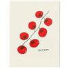 LEMST Artistica Tela Per Decorazione Murale Poster Di Cartoni Animati Con Cibo Pomodoro Peperoncino Fragola Stampe Arte Murale Vintage Dipinto Su Tela Arredamento Per Cucina E Camera Da Letto(G,30x40cm)