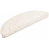vidaXL Tappetini per Scale 15 pz 56x17x3 cm Bianco Semicircolari