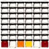 gouveo Set di 48 mini barattoli per conserve da 40 ml con tappo a vite nero opaco BS - Mini barattoli per la conservazione con tappo a vite TO 43 per marmellate e conserve (EGR040SZBS)