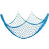 YYHCC 150 cm x 200 cm, decorazione a rete da pesca, grande, decorazione marittima, decorazione da parete (luna bianca e blu)