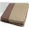 Generico Copriletto Trapuntato Doubleface Trapuntino Mezza Stagione, Coperta Bicolore in Microfibra, Made in Italy Singolo-Un posto e mezzo-Matrimoniale (Beige/Panna, Matrimoniale)