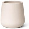 Decor Space Vaso Goccia struttura in polietilene per esterno da giardino (Tortora-con sottovaso-55 cm)