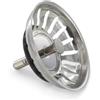DEKAROX Cestello di scarico 79 mm Ø con asta di sollevamento 34 mm 8 mm Ø 18 fessure adatto per Blanco 125590 per valvola a cestello lavello