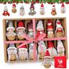 Hretvoi Decorazioni Natalizie Albero, 12 Pezzi Gnomo Natalizio per Addobbi Albero di Natale, Angioletti Natalizi da Appendere Particolari, Gnomi Angeli Nani Pupazzetti Piccoli Natale Ornamenti