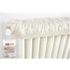 Generico Copricalorifero Elasticizzato in Beige Estensibile da 40 a 80cm Ecrù Copri Termosifoni Tessuto Copri Calorifero in Stoffa Copritermosifone Stoffa in Cotone 100% Copricalorifero MADE IN ITALY