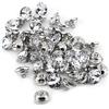 Jenngaoo 50PCS Diamante Strass Bottoni, 25 mm Cristallo Trapuntato Bottoni Cucito Bottoni Cristallo Strass per Abiti da Sposa Letto Scarpe Decorazione Fai Da Te Artigianato