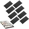 JUDACAIFU Porta Spezie da Cassetto，8 pcs Spice Organizer Cassetto Modulare a 48 Scomparti per La Conservazione Delle Spezie in Cucina, Progettato per Contenere Barattoli Di Spezie (Nero)