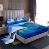 Loussiesd - Set di biancheria da letto con delfini saltellanti per ragazzi e ragazze, simpatico set di lenzuola con animali marini, lenzuola con creature marine, misura matrimoniale