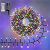 Ollny Catena Luminosa di Natale 1000 LED 15m, Luci Stringa Fata luce Impermeabile con 8 modelli di illuminazione per Interno ed Esterno, Feste, Matrimoni, Albero y Giardino Decorazioni,Colorato