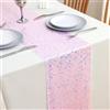 FOSDICK Runner Tavola Moderno 30 x 275 cm, Runner da Tavolo Paillettes Rosa | Runner Tavolo con Paillette, Sirena Runner Rosa, Runner per Il Tavolo, Runner da Tavola per Matrimoni Compleanni Festa