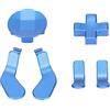 cigemay 4 Pezzi Pulsante Controller di Ricambio per Xbox One Elite Series 2, Pad di Direzione Controller Gioco Parti Paddle Trigger Parti di Controller di Gioco per Kit Accessori Riparazione