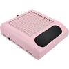 Yasta Aspiratore Unghie 80W da Tavolo Rosa Aspira Polvere Unghie Gel Professionale Ventilatore per Manicure Pedicure ed Estetica Onicotecnica