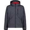 CMP Giacca Uomo in Softshell con Cappuccio Staccabile - 3A01787N