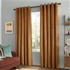 furn. The Ultimate Velvet Oscuranti Tende Occhielli (Caramel - 117x137cm) | Coppia Di Tende Morbide Stilose Velluto Opaco Termico Oscurante