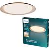 Philips Lighting Nevilia Plafoniera, Beige, 38 cm | Luce Bianca Calda 2.700 K, Plafoniera, 1.800 lm, Retroilluminazione, EyeComfort, Maggiore Durata, Plafoniere da Soffitto Led