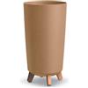 Prosperplast Vaso alto con gambe GRACIA TUBUS SLIM ECO WOOD naturale, 23,9 x 23,9 x 44,5 cm