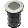 GTV lighting ALFA, max. 50 W, GU10, IP67, AC220-240 V, effetto acciaio inox, ON-ALFAOGU10-06, grigio