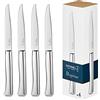 OPINEL - Gamme Perpétue - Boite de 4 Couteaux de Table en Inox - Design Contemporain - Lame Micro-dentée - Entretien Facile, Compatible Lave-Vaisselle