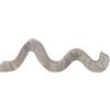 Bloomingville Portacandele, ottone pietra, bianco, 38,1 cm L x 10,2 cm W x 5,1 cm H