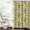 Lush Decor Dolores - Tenda da doccia, 183 x 183 cm, colore: Giallo