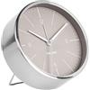 Karlsson Normann Orologio, Orologio da tavolo, Acciaio, Grigio, Taglia unica