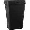 Rubbermaid Touch-Top - Pattumiera da cucina con coperchio, 12,2 litri, colore: nero, contenitore per rifiuti per casa/cucina/appartamento/garage
