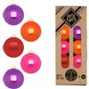 Holly & Jolly - Palline di Natale Party Time, 20 pezzi | Palline di Natale in vetro, circa 6 cm, decorazioni per l'albero di Natale in viola, arancione, rosso e rosa, lucide