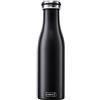 Lurch, Borraccia thermos, Acciaio INOX, nero opaco, 7.7 x 7.7 x 26.3 cm