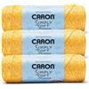 Caron Simply Soft Sunkissed Pineapple - Gomitolo di filato tonale con ananas, confezione da 3 pezzi, 100% acrilico, pettinato, #4 (medio), 248 m, per lavori a maglia/uncinetto