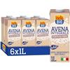 ISOLA BIO Avena Integrale Biologica 6x1L | Bevanda vegetale, senza zuccheri aggiunti, avena italiana, fonte di fibre, vegan, bio, integrale, 100% naturale