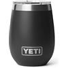 YETI Rambler Wine Tumbler con rivestimento in ceramica DuraSip, nero, 10 oz (295 ml)