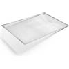 Forgast Griglia per Pizza Rettangolare 60x40cm Alluminio, Teglia Forata | Retina Professionale Microforata. Cottura Croccante, Ideale per Pizzerie, Ristoranti e Pizza al Trancio