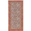 Pierre Tappeti Tappeto passatoia moderno MALESIA TERRACOTTA disegno giungla tropicale natura foglie felci, arredo cucina corridoio multiuso lavabile antiscivolo cm.55x280