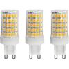 Jiotouhu Confezione da 3 Lampadine a LED G9 da 10W equivalenti a 100W Alogene, 86 LED, 1000Lm, Angolo di Diffusione 360°, Ultra Luminose, AC 220-240V, Non Dimmerabile, 3000K Bianco Caldo