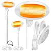 KESSER® Riscaldamento radiante 2000 Watt, infrarossi, da terra, terrazza, radiante, regolabile in altezza,