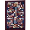 Pierre Tappeti Tappeto passatoia corsia arredo salotto disegno moderno geometrico retrò GAMMA 2064 ROSSO cm.100x150