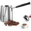 BORDEAG Caffettiera Turca, Caffettiera Moka, 600ml Fornello Teiera, Scaldalatte, Caffettiera Greca, Caffettiera Araba, Cezve Turco Briki per Cucinare, Scalda Cioccolato, Sciogliere Burro