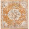 RugVista Nadia Tappeto, 200 x 200 cm, arancione | Vintage, Quadrata, Pelo medio, Lavabile solo a secco, Oeko-Tex 100