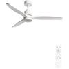 CREATE / WINDSTYLANCE M/Ventilatore da soffitto ABS con luce bianco con telecomando/ 40W, Silenzioso, Ø132 cm, 6 velocità, temporizzatore, estate-inverno, doppia altezza, motore DC