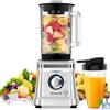 Howork Frullatore Elettrico 1200W Blender Frullatore 1.6L Frullatore Smoothie, 2 Velocità + Funzione Impulso, 6 Lame in Acciaio Inox, Con Tazza e Spazzola da 400ml (Argento)