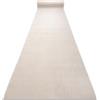rugsx Passatoia SION effetto sisal, tappeto a tessitura piatta, resistente e facile da pulire, interno esterno, cucina corridoio balcone terrazza, crema 100x310 cm