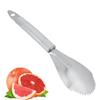 Agatige Cucchiaio per pompelmo, pelafrutta con bordo seghettato in acciaio inossidabile, pelapatate per pompelmo, coltello per pompelmo, aiutante da cucina per agrumi, insalata di kiwi, dessert