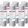 FILTRIACQUAITALIA Filtro Cartuccia Carbon Block 5 micron 10 Pollici CTO per osmosi inversa Set 6 Pz. Filtri Acqua Italia®