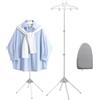 Generico Supporto Vapore per Abbigliamento, Supporto Abiti per Stirare a Vapore, Guanto da Stiro Incluso Attrezzatura Pieghevole Cura Tessili per Camera da Letto Bagno Lavanderia