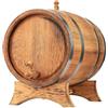 MB Manufaktura Barel Botte di Legno di Rovere Bruciato per Whisky, Vino e Liquore - Piccola e Grande Botte di Quercia 10 Litri